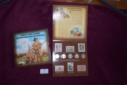 Lewis & Clark Expedition Bicentennial Historic Stamp and Coin Set, containing the complete 2004–05