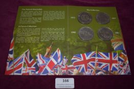 Royal Mint Four-Coin Royal Commemorative Crown Collection, 1972–1981 – An official Royal Mint