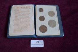 1971 Decimal Day Coin Set – A vintage Decimal Day, Monday 15 February 1971 presentation wallet