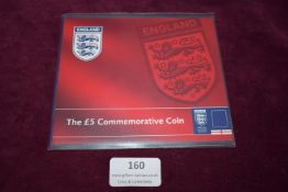 Alderney 2006 England FIFA World Cup £5 Commemorative Coin – An Alderney £5 commemorative coin