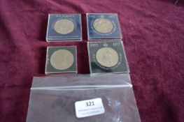 Collection of Commemorative Coins and Medallions – A small collection of commemorative crowns,