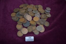 Large Quantity of British Pennies & Halfpennies – A substantial accumulation of British bronze