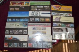 Royal Mail Transport-Themed Mint Stamp Presentation Packs – A collection of Royal Mail mint stamp