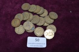 Collection of George VI & Elizabeth II Brass Threepence Coins – A collection of British pre-