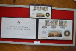 Princess Diana Solid Gold Coin Cover – A limited-edition Jubilee Mint commemorative cover marking