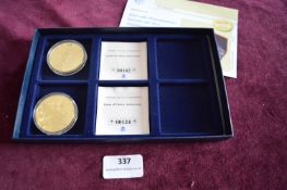 Statue of Liberty Anniversary Commemorative Medals – Pair of encapsulated Statue of Liberty