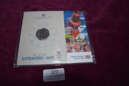 Royal Mint 2021 Team GB Tokyo Olympic Games 50p Brilliant Uncirculated Coin – An official Royal Mint