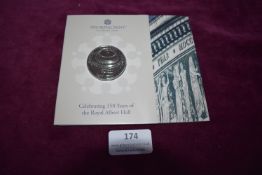 Royal Mint 2021 Royal Albert Hall 150th Anniversary £5 Brilliant Uncirculated Coin – An official