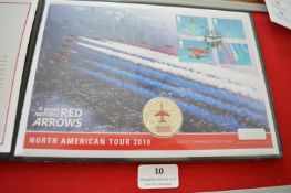 Red Arrows North American Tour 2019 Fine Silver Proof Medal Cover – Westminster commemorative