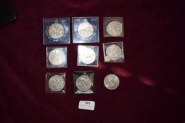 Collection of British Commemorative Crowns including 1977 Silver Jubilee Issues – A collection of