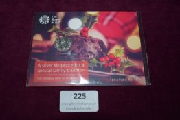 Royal Mint 2016 Christmas Silver Sixpence – An official Royal Mint 2016 Christmas Silver Sixpence,