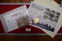 First World War Centenary Commemorative Coin & Stamp Covers – A collection of First World War
