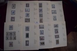 Austria 1946–1947 Commemorative Stamp Collection – A carefully mounted and annotated collection of