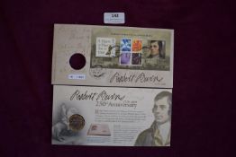 Royal Mint Robert Burns 250th Anniversary Coin & Stamp Cover – Commemorating Robert Burns 1759–2009,