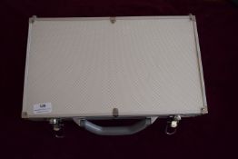 Aluminium Coin Collector’s Case with Multiple Flocked Trays – A purpose-made aluminium coin
