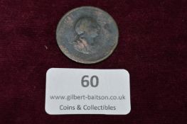 George IV Copper Farthing, First Half of the 19th Century – British George IV copper farthing,