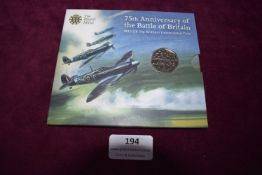 Royal Mint 2015 75th Anniversary of the Battle of Britain 50p Brilliant Uncirculated Coin – An