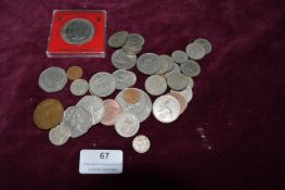 Collection of British Pre-Decimal Coinage with 1981 Royal Wedding Crown – A collection of