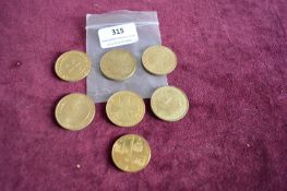Collection of French Tourist and Commemorative Medals – A collection of French brass and bronze