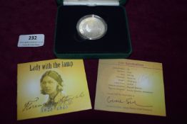 Florence Nightingale ‘Lady with the Lamp’ £5 Silver Proof Coin – A £5 Silver Proof commemorative