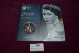 Royal Mint 2018 65th Anniversary of the Coronation £5 Brilliant Uncirculated Coin – An official