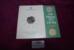 Royal Mint 2021 50th Anniversary of Decimal Day 50p Brilliant Uncirculated Coin – An official