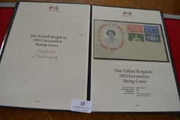 1953 Queen Elizabeth II Coronation Stamp Cover – Harrington & Byrne United Kingdom 1953 Coronation