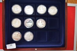 Channel Islands History of the Royal Navy Silver Proof Coin Collection – A collection of nine