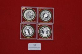 The Millionaires Collection Silver Historic Coin Replicas – Four large proof-like silver replica