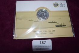 Royal Mint 2014 First World War ‘Outbreak’ £20 Fine Silver Coin – An official Royal Mint 2014 UK £20