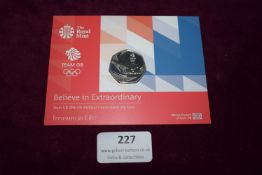 Royal Mint 2016 Team GB 50p Brilliant Uncirculated Coin – An official Royal Mint 2016 UK 50p
