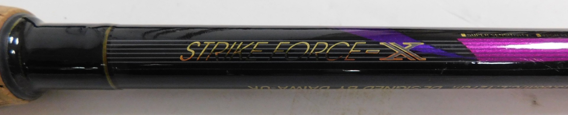 Two Bruce & Walker three piece carbon fibre salmon fly rods, 15' long, and a Diana Strike Force X - Image 2 of 3