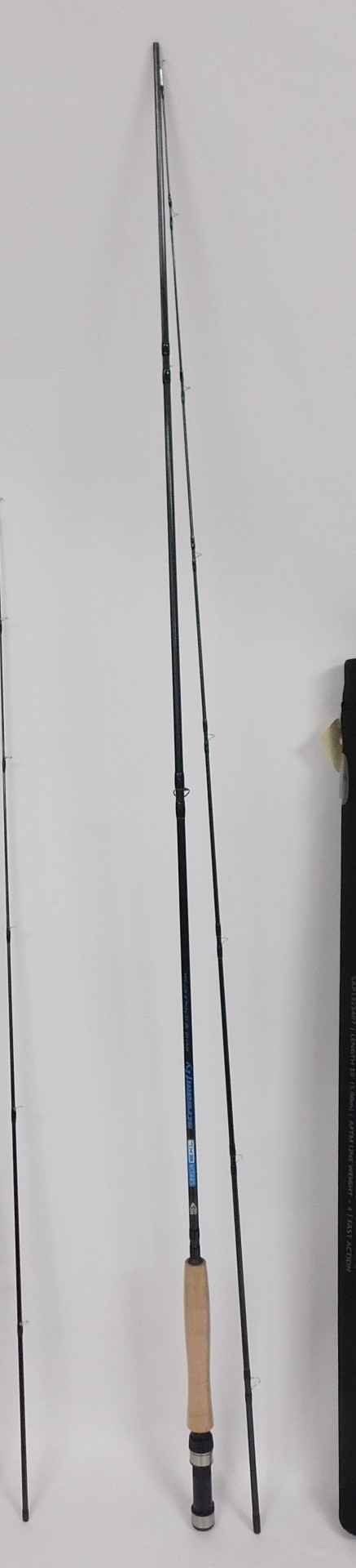 A Shakespeare Agility fly rod 10' (3.00m) #4, four piece, with rod tube, a Leeda Streamfly 9' (2. - Image 3 of 7