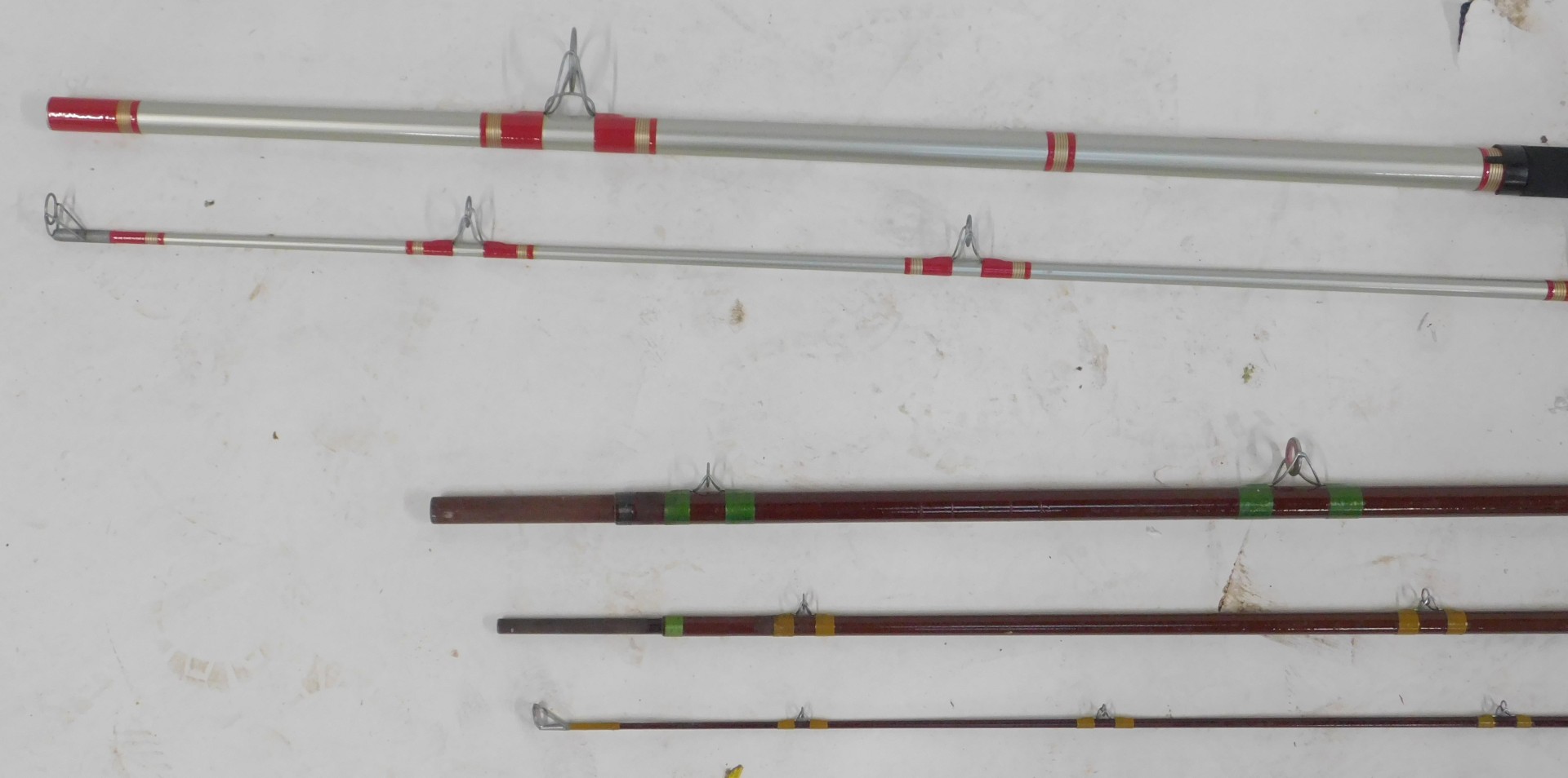 An Actio 12ft Beachcaster two piece fishing rod, together with a three piece trout rod. - Image 3 of 3