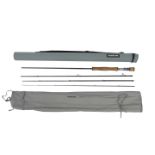 A Guide Line LDX four piece fly fishing rod, cased.