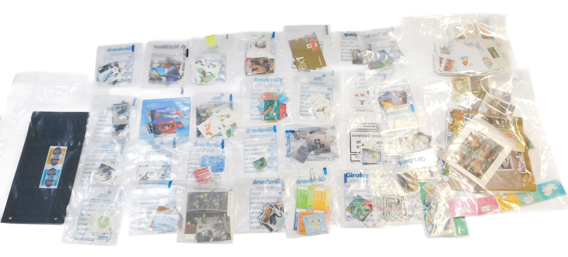 Philately. GB mint commemoratives, some smilers, and a small accumulation of GB and world used