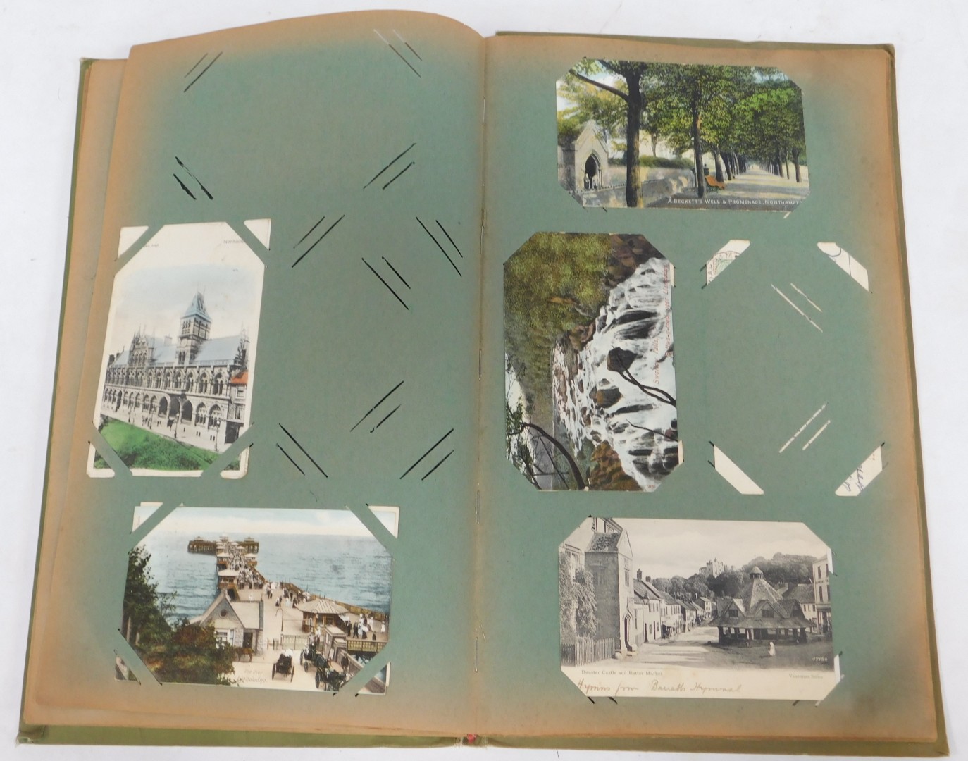 An album of early 20thC postcards, to include real photos, various places to include Manchester, - Image 3 of 4
