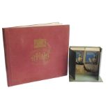 An Ordnance Survey Atlas of Scotland, gilt tooled red cloth, published 1924, and a set of Ordnance