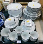 Ceramics, a Thomas of Germany part dinner service including two tureens with covers, cups,