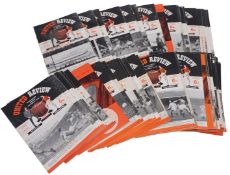 Various Manchester United football programmes, 1964-65 season and 1965-66 season, and others, to