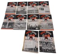 Various Manchester United football programmes, 1957-58 season, to include 23rd April vs. Newcastle