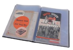 Various Manchester United football programmes, 1956-57 season, to include vs. Leeds United, Luton