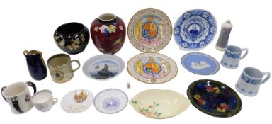 Various China and effects, a Princess Alexandra cup, various other Royal commemorative wares, a