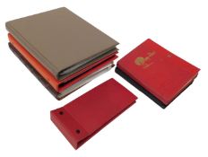 Various stamps and related items, a 606 stamp album in red, containing a quantity of collectors