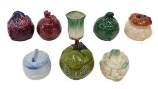 Various Sylvac and other preserve jars, to include the rare Tartar Sauce, 10cm high, Pickled