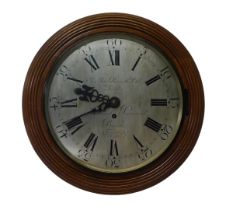 An early 20thC oak cased single fusee wall clock by Sir John Bennett Ltd, for the London National