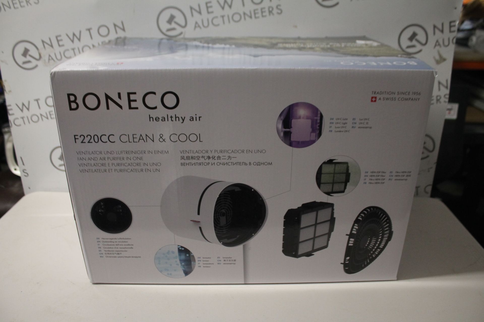 1 BOXED BONECO F220CC CLEAN AND COOL DIGITAL AIR SHOWER FAN RRP Â£299