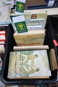 SPORTS - A box of books about various Sports. Cricket, golf, rowing, boxing etc. Good quality inc.