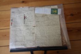 MANUSCRIPT on both sides of one large sheet entitled "The Observer and Lady Frere Advertiser Cape