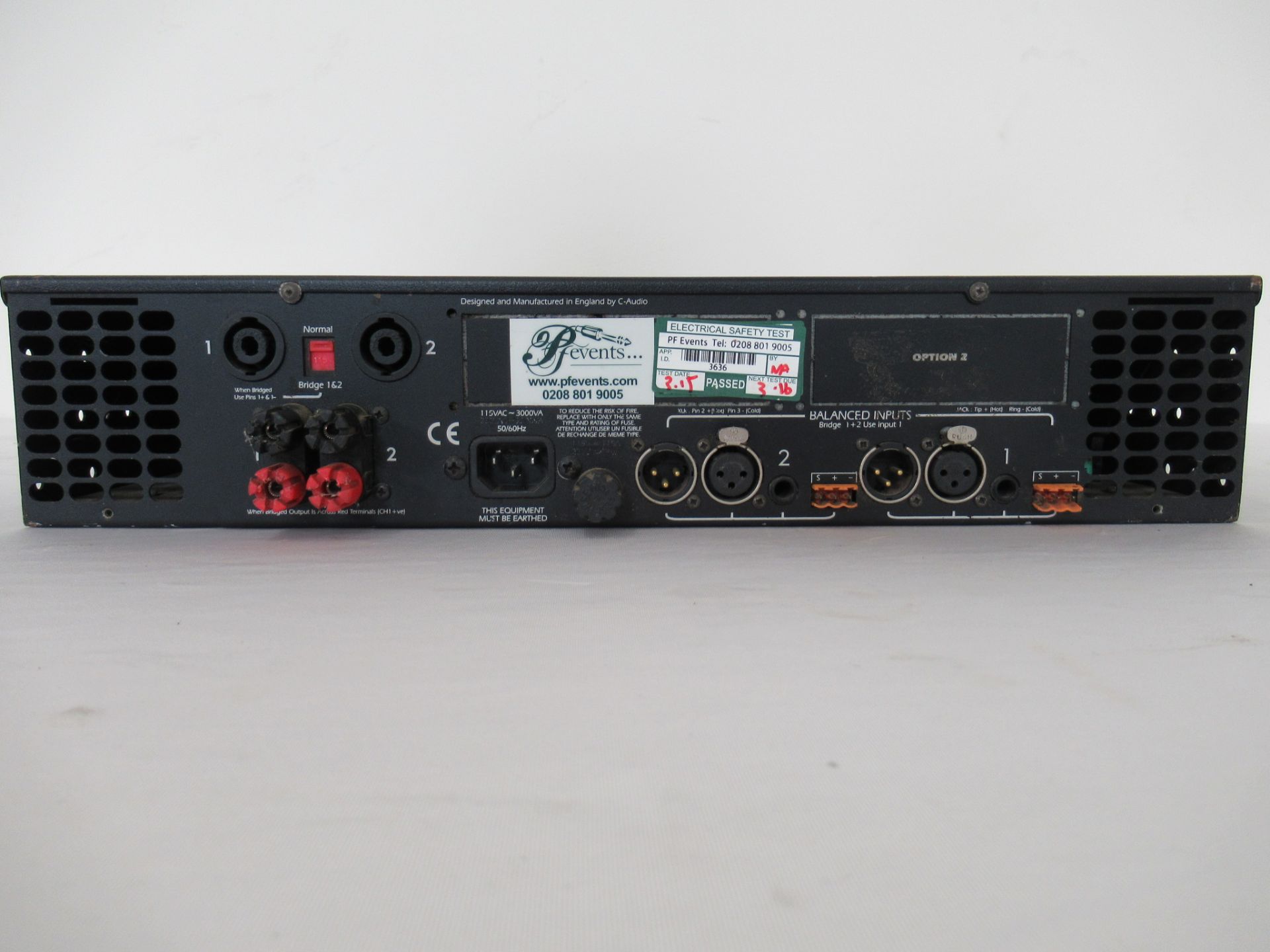 C Audio Pulse 2 1100 Professional Power Amplifier - Image 5 of 7